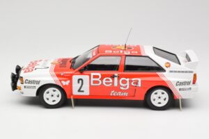 Audi Quattro A2 #2 B. Waldegård / H-T. Thorszelius Belga Team Winners Boucles de Spa 1985 Minichamps 1:18 155851102 Kovina – slika 3 od 6