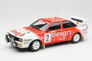 Audi Quattro A2 #2 B. Waldegård / H-T. Thorszelius Belga Team Winners Boucles de Spa 1985 Minichamps 1:18 155851102 Kovina