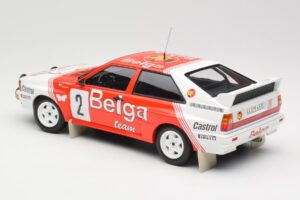 Audi Quattro A2 #2 B. Waldegård / H-T. Thorszelius Belga Team Winners Boucles de Spa 1985 Minichamps 1:18 155851102 Kovina – slika 5 od 6