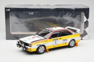 Audi Quattro A2 #3 S. Blomqvist / B. Cederberg Audi Sport Winners Sanyo Rally of New Zealand 1984 Minichamps 1:18 155841103 K – slika 6 od 6