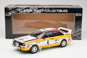 Audi Quattro A2 #4 W. Rohrl / C. Geistdorfer Rally de Portugal 1984 Sun Star 1:18 4224 Kovina – slika 8 od 8