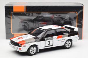 Audi Quattro #3 H. Mikkola / A. Hertz Rally Finland 1982 IXO 1:18 18RMC094A Kovina – slika 6 od 6
