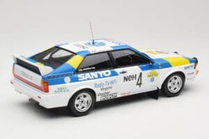 Audi Quattro #4 S. Blomqvist / B. Cederberg Audi Sport Sweden Winners International Swedish Rally 1982 Minichamps 1:18 155821 – slika 2 od 6