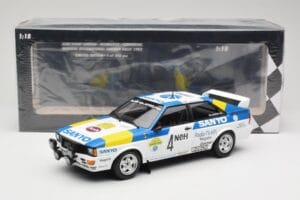Audi Quattro #4 S. Blomqvist / B. Cederberg Audi Sport Sweden Winners International Swedish Rally 1982 Minichamps 1:18 155821 – slika 6 od 6
