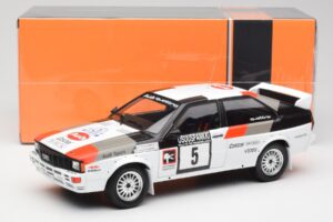 Audi Quattro #5 H. Mikkola / A. Hertz 1000 Lakes Rally 1982 IXO 1:18 18RMC094B Kovina – slika 6 od 6