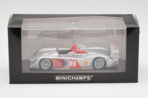 Audi R10 TDI #2 R. Capello / A. McNish Minichamps 1:43 AUDI002 Kovina – slika 4 od 4