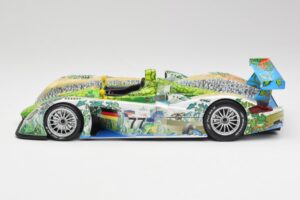 Audi R8 LMP Crocodile 2001 Maisto 1:18 35899 Kovina – slika 3 od 6