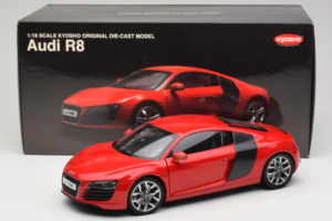 Audi R8 Rdeč Kyosho 1:18 09213R Kovina – slika 8 od 8