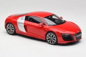 Audi R8 V10 Brilliant Rdeč Kyosho 1:18 09216RR Kovina – slika 6 od 8
