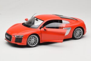 Audi R8 V10 Rdeč Welly 1:18 18052W Kovina – slika 2 od 8