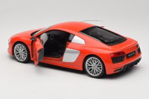 Audi R8 V10 Rdeč Welly 1:18 18052W Kovina – slika 5 od 8