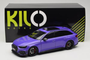 Audi RS4 B9 Avant Darwin Pro Vijolična Kilo Works 1:18 KLW002301 Kovina – slika 8 od 8