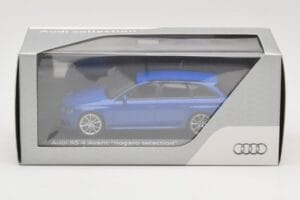Audi RS4 B8 Avant Nogaro Blue Božična Izbira 2014 Minichamps 1:43 AUDI003 Kovina – slika 4 od 4