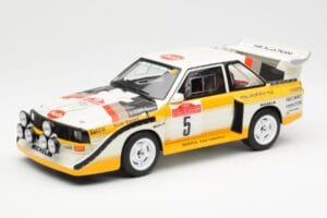 Audi Sport Quattro S1 #5 W. Rohrl / C. Geistdorfer Rally Sanremo Winner 1985 AUTOart 1:18 88503 Kompozit