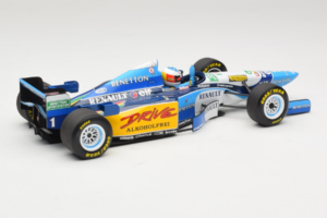 Benetton B195 Renault #1 M. Schumacher Benetton Formula French Grand Prix Winner 1995 Minichamps 1:18 100950001 Kovina – slika 2 od 7