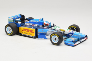Benetton B195 Renault #1 M. Schumacher Benetton Formula French Grand Prix Winner 1995 Minichamps 1:18 100950001 Kovina – slika 4 od 7