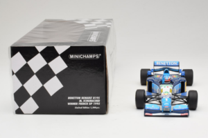 Benetton B195 Renault #1 M. Schumacher Benetton Formula French Grand Prix Winner 1995 Minichamps 1:18 100950001 Kovina – slika 6 od 7