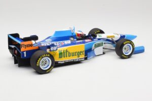 Benetton Renault B195 #1 M. Schumacher Winner Monaco GP 1995 Minichamps 1:18 510952301 Kovina – slika 2 od 6