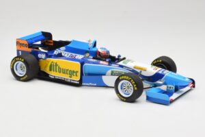 Benetton Renault B195 #1 M. Schumacher Winner Monaco GP 1995 Minichamps 1:18 510952301 Kovina – slika 4 od 6