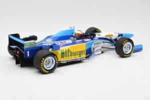 Benetton Renault B195 #1 M. Schumacher Winner Pacific GP F1 World Champion 1995 Minichamps 1:18 510953301 Kovina – slika 2 od 6
