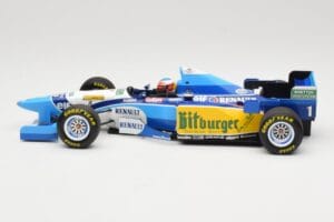 Benetton Renault B195 #1 M. Schumacher Winner Pacific GP F1 World Champion 1995 Minichamps 1:18 510953301 Kovina – slika 3 od 6