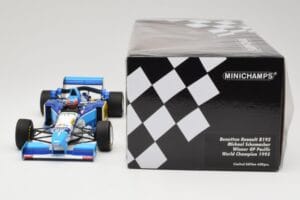 Benetton Renault B195 #1 M. Schumacher Winner Pacific GP F1 World Champion 1995 Minichamps 1:18 510953301 Kovina – slika 6 od 6