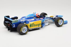 Benetton Renault B195 #2 J. Herbert Winner British GP 1995 Minichamps 1:18 110950802 Kovina – slika 2 od 6