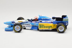 Benetton Renault B195 #2 J. Herbert Winner British GP 1995 Minichamps 1:18 110950802 Kovina – slika 3 od 6