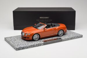 Bentley Continental GT Speed Kabriolet Orange Metallic Minichamps 1:18 107139430 Kovina – slika 6 od 6