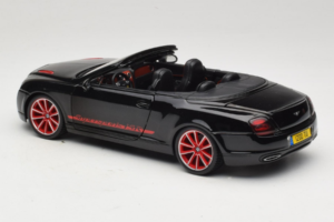 Bentley Continental Supersports ISR Kabriolet Črn Z Rdečimi Platišči Bburago 1:18 18-11035 Kovina – slika 7 od 8