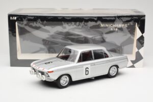 BMW 1800 TiSA #6 J. Munaron / K. Eppelein 24 Hours of Spa 1965 Minichamps 1:18 155652906 Kovina – slika 6 od 6