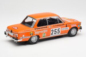 BMW 2002 Jagermeister #255 W. Stiller Rally Monte Carlo 1973 IXO 1:18 18RMC165 Kovina – slika 2 od 6