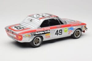 BMW 2800 CS E9 #49 Team Schnitzer G. Herzog / H. Heyer 24 Hours of Spa 1972 Minichamps 1:18 155722749 Kovina – slika 2 od 6