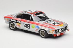 BMW 2800 CS E9 #49 Team Schnitzer G. Herzog / H. Heyer 24 Hours of Spa 1972 Minichamps 1:18 155722749 Kovina – slika 4 od 6