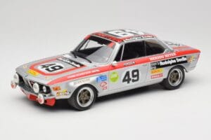 BMW 2800 CS E9 #49 Team Schnitzer G. Herzog / H. Heyer 24 Hours of Spa 1972 Minichamps 1:18 155722749 Kovina