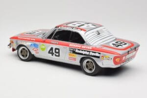 BMW 2800 CS E9 #49 Team Schnitzer G. Herzog / H. Heyer 24 Hours of Spa 1972 Minichamps 1:18 155722749 Kovina – slika 5 od 6