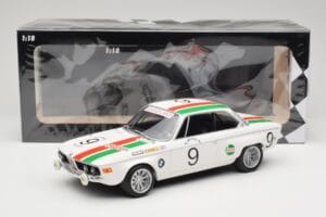 BMW 2800 CS E9 #9 Castrol BMW T. Moorkens / E. Haxhe 24 Hours of Spa 1971 Minichamps 1:18 155712709 Kovina – slika 6 od 6