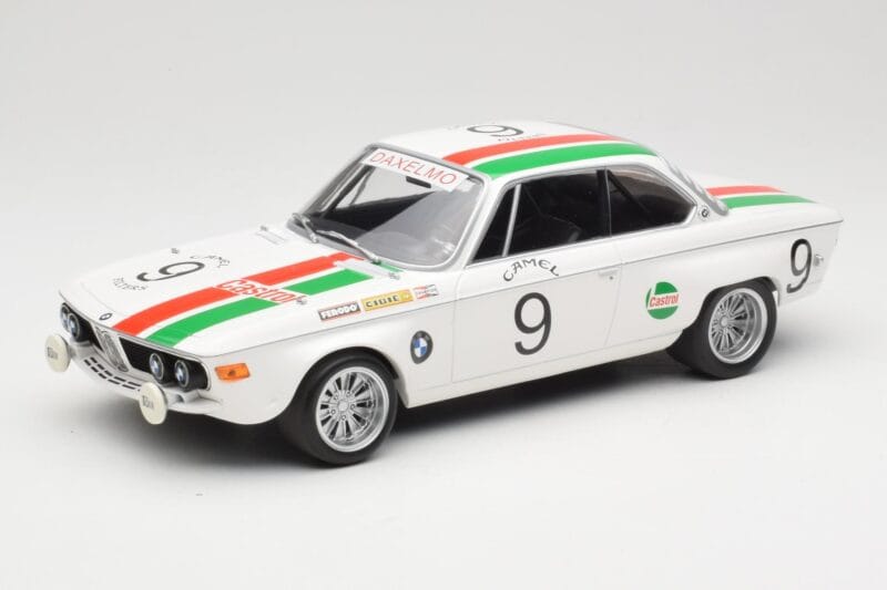 BMW 2800 CS E9 #9 Castrol BMW T. Moorkens / E. Haxhe 24 Hours of Spa 1971 Minichamps 1:18 155712709 Kovina