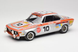 BMW 2800 CS Team Schnitzer #10 J. Fitzpatrick / J. Peltier Spa 1972 Minichamps 1:18 155722710 Kovina