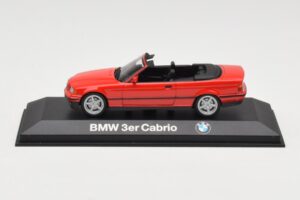 BMW 3 Series E30 Kabriolet Rdeč Minichamps 1:43 80429421500 Kovina