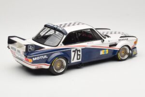 BMW 3.0 CSL E9 Garage Du Bac #76 P. Depnic / H. Coulon 24 Hours of Le Mans 1977 Minichamps 1:18 155772576 Kovina – slika 2 od 6