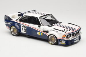 BMW 3.0 CSL E9 Garage Du Bac #76 P. Depnic / H. Coulon 24 Hours of Le Mans 1977 Minichamps 1:18 155772576 Kovina – slika 4 od 6