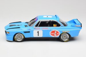 BMW 3.0 CSL E9 #1 Precision Liegeoise J. Peltier / C. Lafosse Winners 4 Hours Monza 1974 Minichamps 1:18 155742681 Kovina – slika 5 od 6