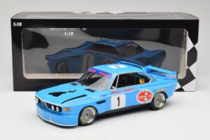 BMW 3.0 CSL E9 #1 Precision Liegeoise J. Peltier / C. Lafosse Winners 4 Hours Monza 1974 Minichamps 1:18 155742681 Kovina – slika 6 od 6