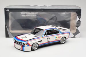 BMW 3.0 CSL E9 #12 BMW Motorsport C. Amon / H-J. Stuck Winners 6 Hours Nurburgring 1973 Minichamps 1:18 155732612 Kovina – slika 6 od 6