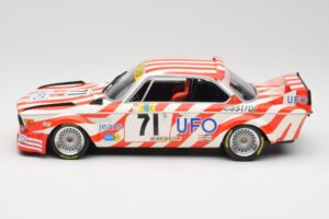 BMW 3.0 CSL E9 #71 Luigi Racing P. Xhenceval / J. Dieudonné 24 Hours of Le Mans 1977 Minichamps 1:18 155772571 Kovina – slika 3 od 6
