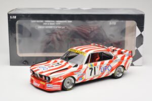 BMW 3.0 CSL E9 #71 Luigi Racing P. Xhenceval / J. Dieudonné 24 Hours of Le Mans 1977 Minichamps 1:18 155772571 Kovina – slika 6 od 6