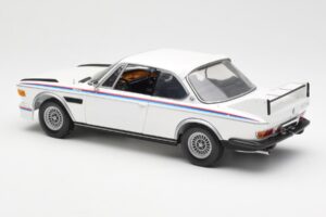 BMW 3.0 CSL E9 S Setom Spojlerjev Bel Minichamps 1:18 180029021 Kovina – slika 7 od 8