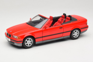 BMW 325i E36 Kabriolet Rdeč Maisto 1:18 50229 Kovina