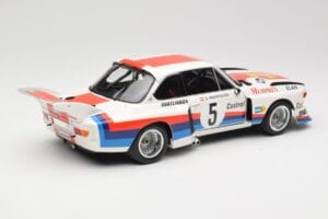 BMW 3.5 CSL E9 Gr.5 #5 S. Manhalter Winner Havirov Interseries 1977 Minichamps 1:18 180772005 Kovina – slika 3 od 8
